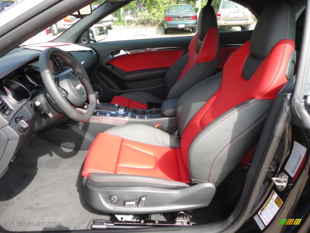 2013 Audi S5 3.0 TFSI quattro Convertible Front Seat Photo #72022440