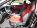 Black/Magma Red 2013 Audi S5 3.0 TFSI quattro Convertible Interior Color