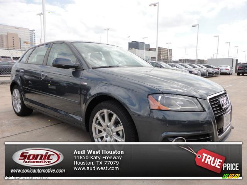 2013 A3 2.0 TDI - Meteor Gray Pearl Effect / Black photo #1
