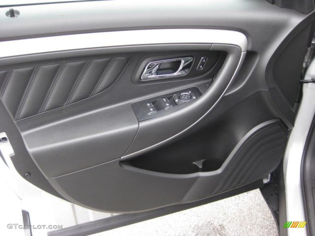 2013 Ford Taurus SEL Charcoal Black Door Panel Photo #72023829
