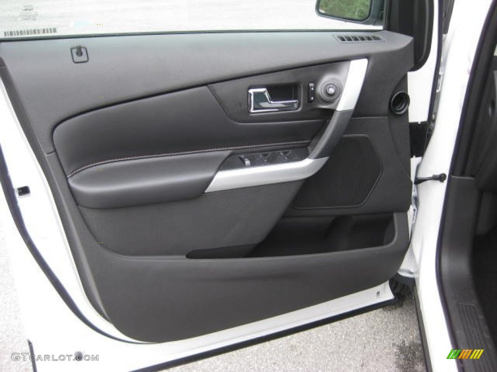2013 Edge SEL AWD - White Platinum Tri-Coat / SEL Appearance Charcoal Black/Gray Alcantara photo #14