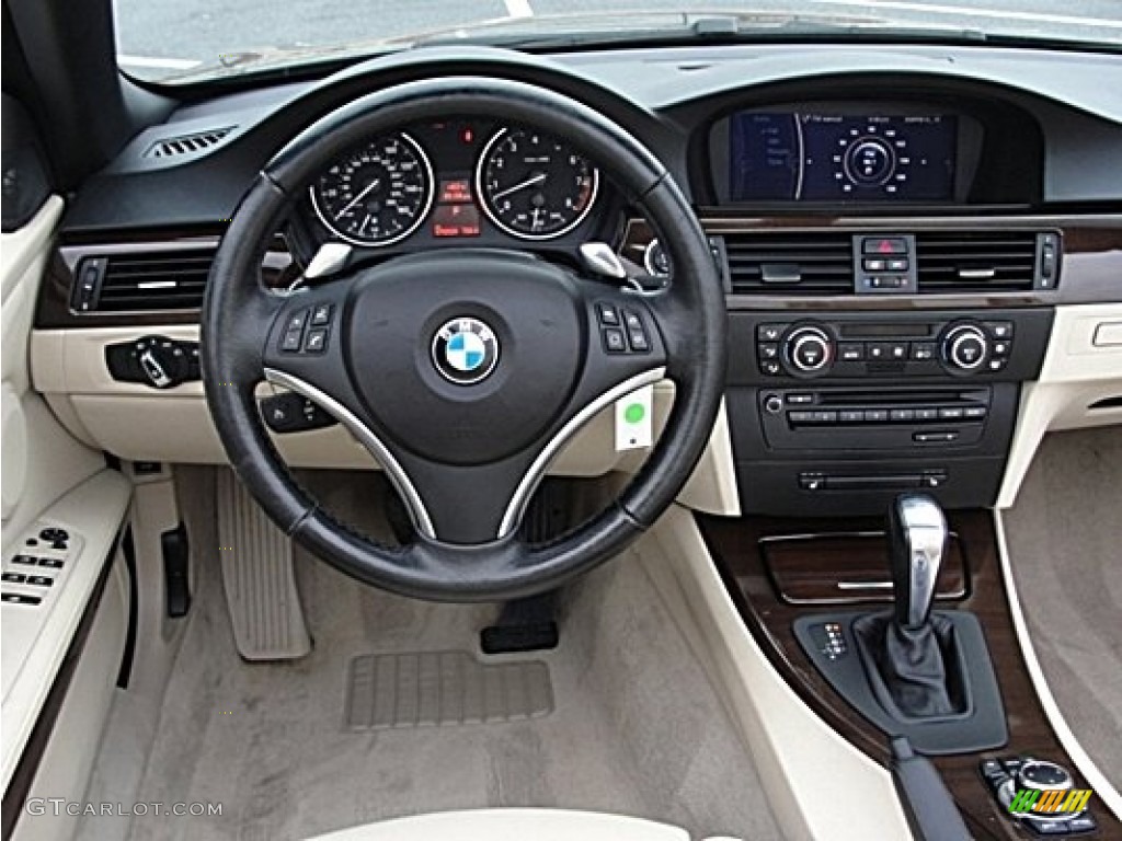 2009 3 Series 335i Convertible - Black Sapphire Metallic / Cream Beige Dakota Leather photo #15