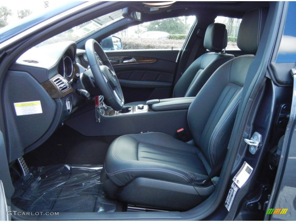 Black Interior 2012 Mercedes-Benz CLS 550 Coupe Photo #72025623