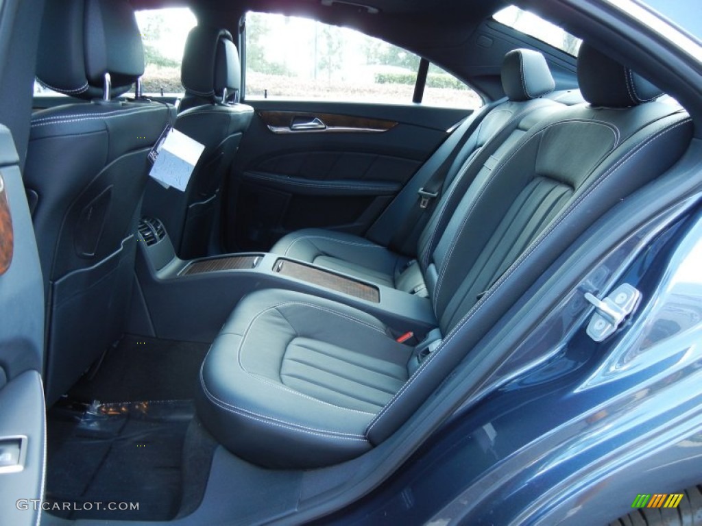 Black Interior 2012 Mercedes-Benz CLS 550 Coupe Photo #72025644