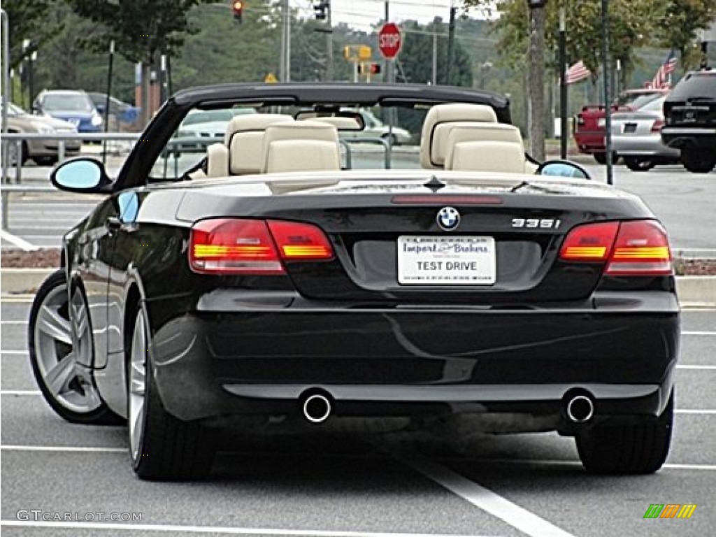 2009 3 Series 335i Convertible - Black Sapphire Metallic / Cream Beige Dakota Leather photo #33