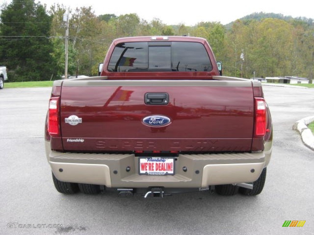 2012 F350 Super Duty King Ranch Crew Cab 4x4 Dually - Autumn Red / Chaparral Leather photo #7