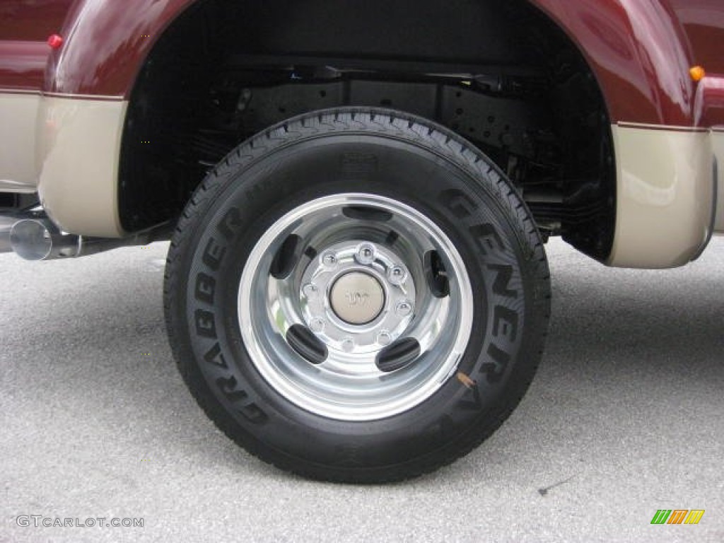 2012 F350 Super Duty King Ranch Crew Cab 4x4 Dually - Autumn Red / Chaparral Leather photo #11