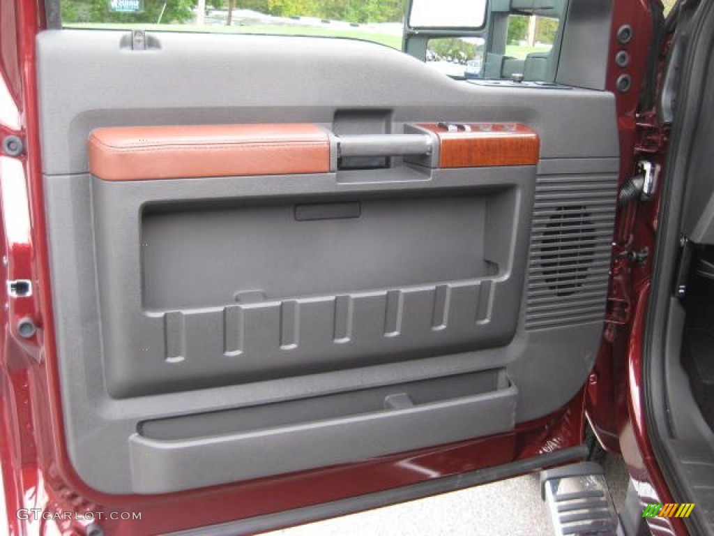 2012 Ford F350 Super Duty King Ranch Crew Cab 4x4 Dually Chaparral Leather Door Panel Photo #72026232
