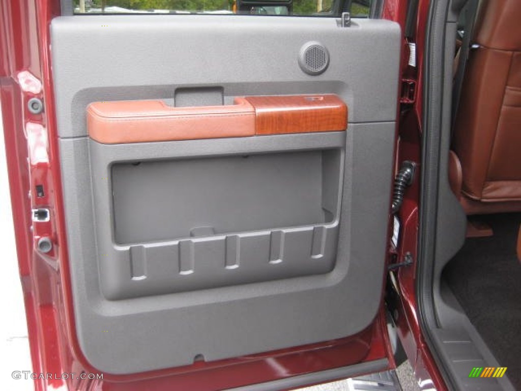 2012 F350 Super Duty King Ranch Crew Cab 4x4 Dually - Autumn Red / Chaparral Leather photo #18