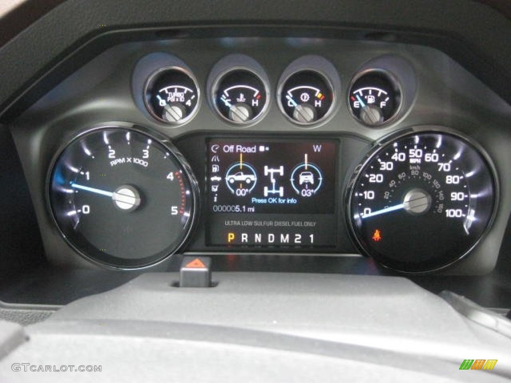 2012 Ford F350 Super Duty King Ranch Crew Cab 4x4 Dually Gauges Photo #72026424
