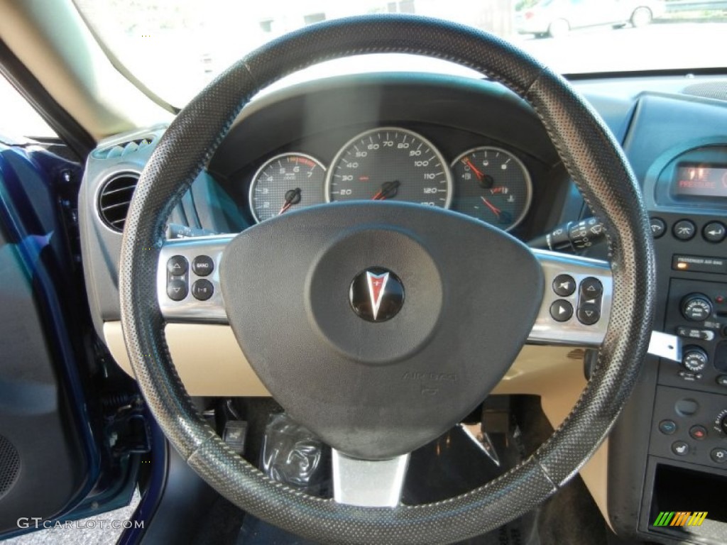 2006 Pontiac Grand Prix GT Sedan Sand Steering Wheel Photo #72026634