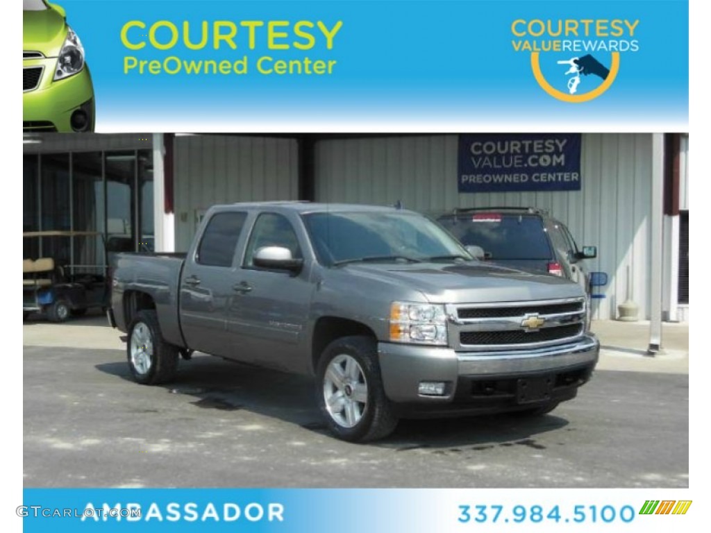 2008 Silverado 1500 LT Crew Cab - Graystone Metallic / Ebony photo #1