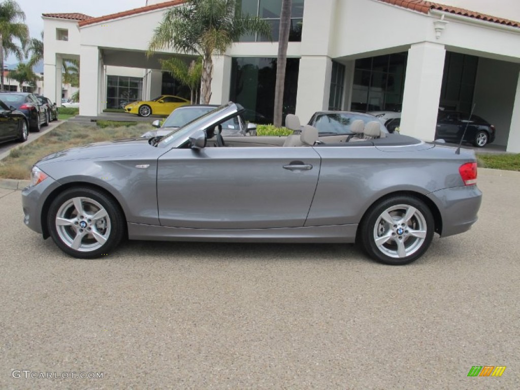 2013 1 Series 128i Convertible - Space Gray Metallic / Taupe photo #6