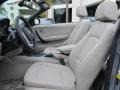 2013 BMW 1 Series Taupe Interior Front Seat Photo