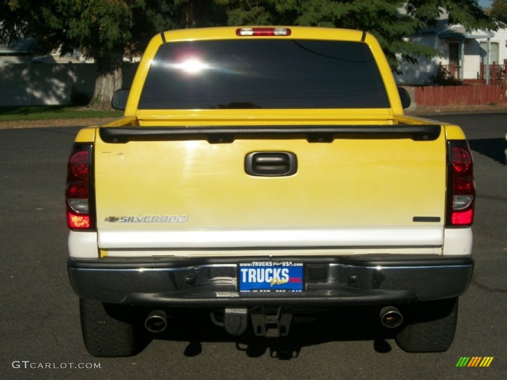 2006 Silverado 1500 LS Extended Cab - Fleet Yellow / Medium Gray photo #3