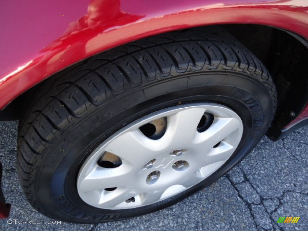 1998 Civic LX Sedan - Inza Red Pearl / Gray photo #10