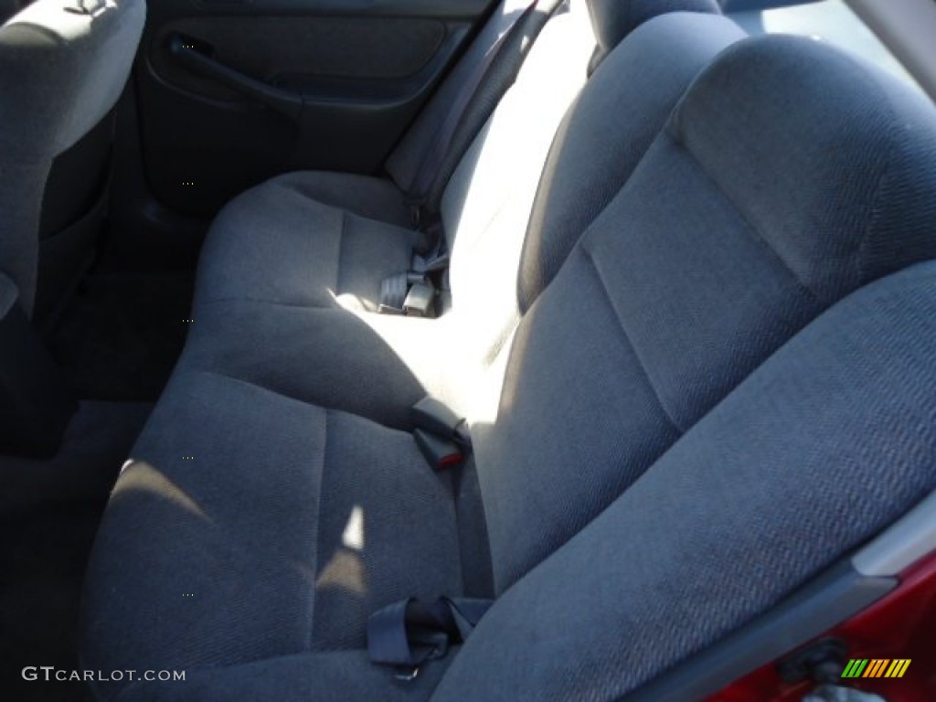 1998 Civic LX Sedan - Inza Red Pearl / Gray photo #12