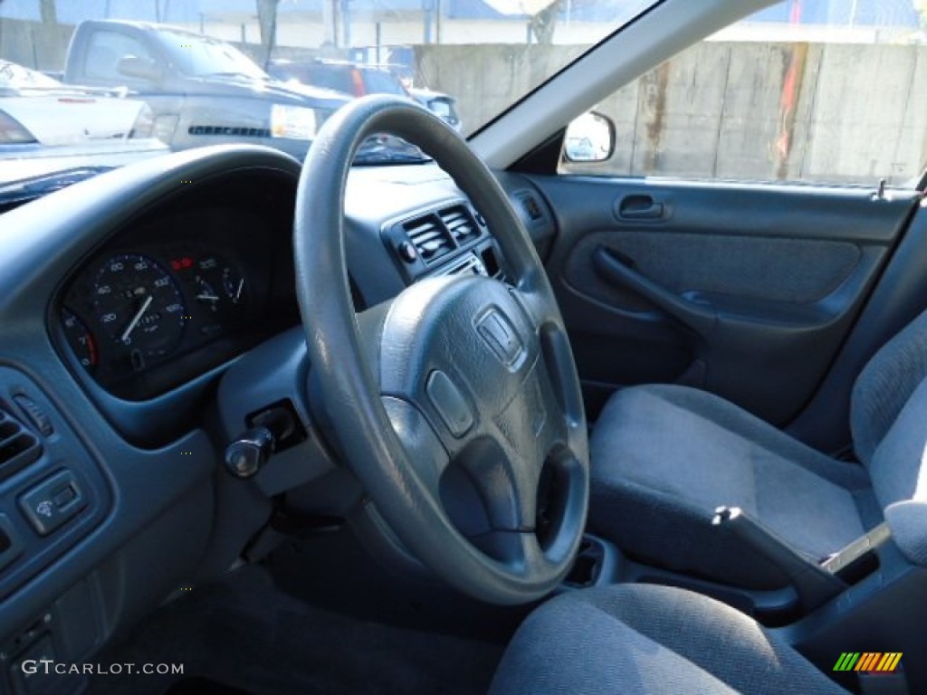 1998 Civic LX Sedan - Inza Red Pearl / Gray photo #16