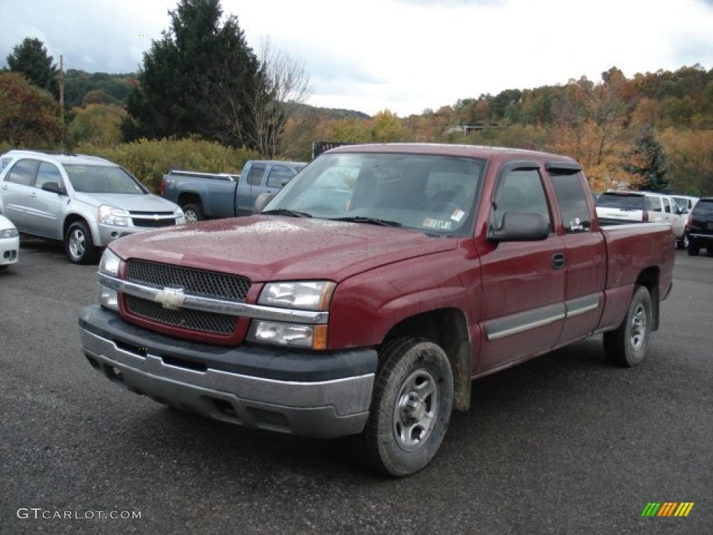 2004 Silverado 1500 Extended Cab 4x4 - Sport Red Metallic / Dark Charcoal photo #3