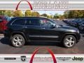 2013 Brilliant Black Crystal Pearl Jeep Grand Cherokee Overland 4x4  photo #1