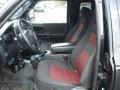 2006 Ford Ranger Ebony Black/Red Interior Front Seat Photo