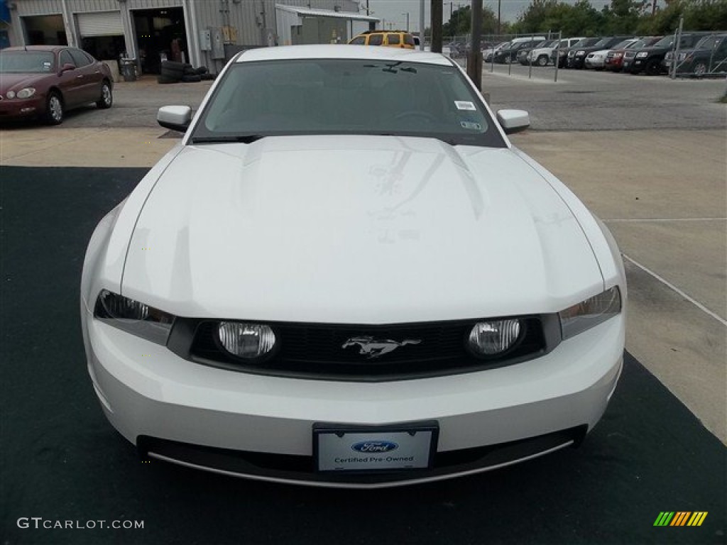 2011 Mustang GT Premium Coupe - Performance White / Stone photo #16