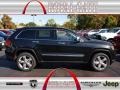 2013 Brilliant Black Crystal Pearl Jeep Grand Cherokee Overland 4x4  photo #1