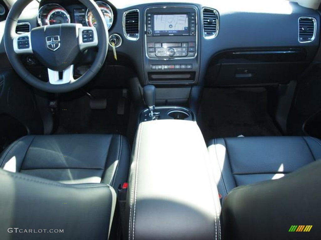 2013 Dodge Durango Citadel AWD Black Dashboard Photo #72030282