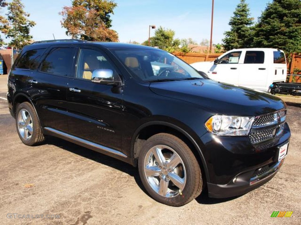 Brilliant Black Crystal Pearl 2013 Dodge Durango Citadel AWD Exterior Photo #72030360