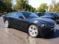 2013 Pitch Black Dodge Charger SXT Plus  photo #2