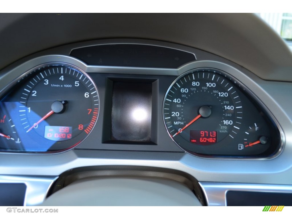 2007 Audi A6 3.2 quattro Sedan Gauges Photo #72030558