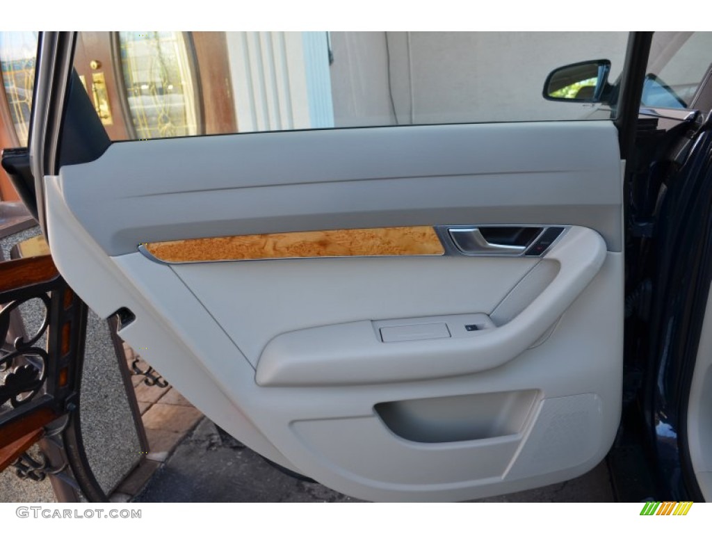2007 Audi A6 3.2 quattro Sedan Cardamom Beige Door Panel Photo #72030588