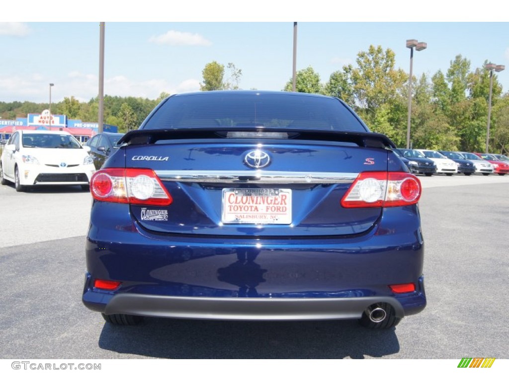 2013 Corolla S - Nautical Blue Metallic / Dark Charcoal photo #4