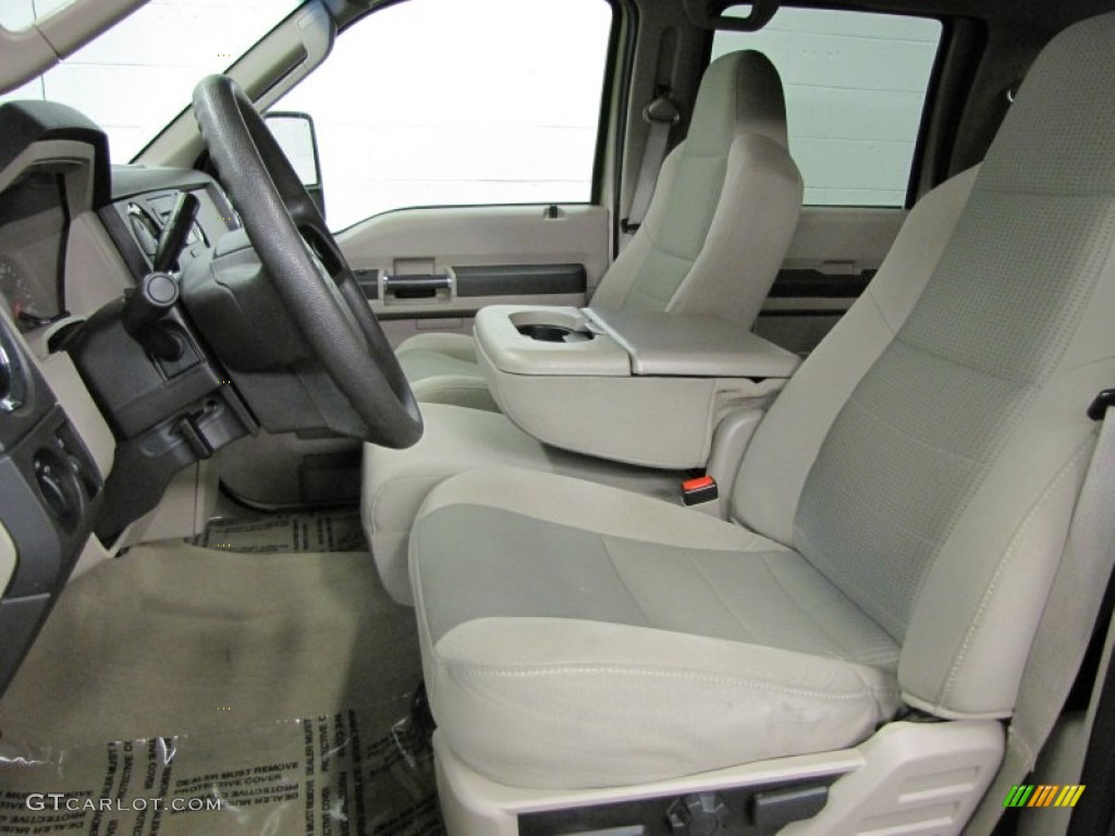 Medium Stone Grey Interior 2008 Ford F450 Super Duty XL Crew Cab 4x4 Dually Photo #72031233