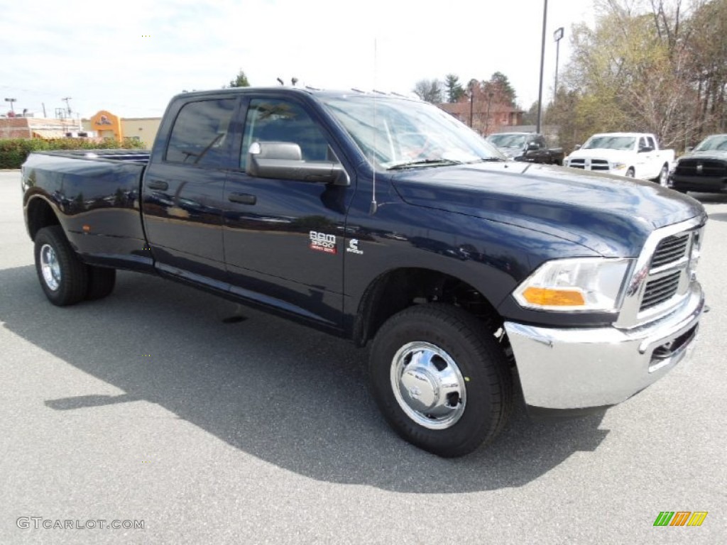 2012 Ram 3500 HD ST Crew Cab 4x4 Dually - True Blue Pearl / Dark Slate/Medium Graystone photo #2