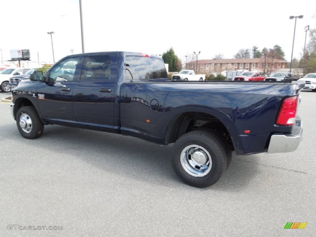 2012 Ram 3500 HD ST Crew Cab 4x4 Dually - True Blue Pearl / Dark Slate/Medium Graystone photo #3