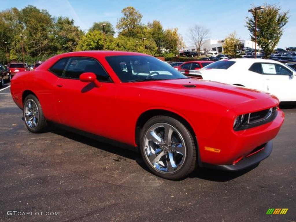 2013 Challenger SXT Plus - Redline 3-Coat Pearl / Dark Slate Gray photo #2