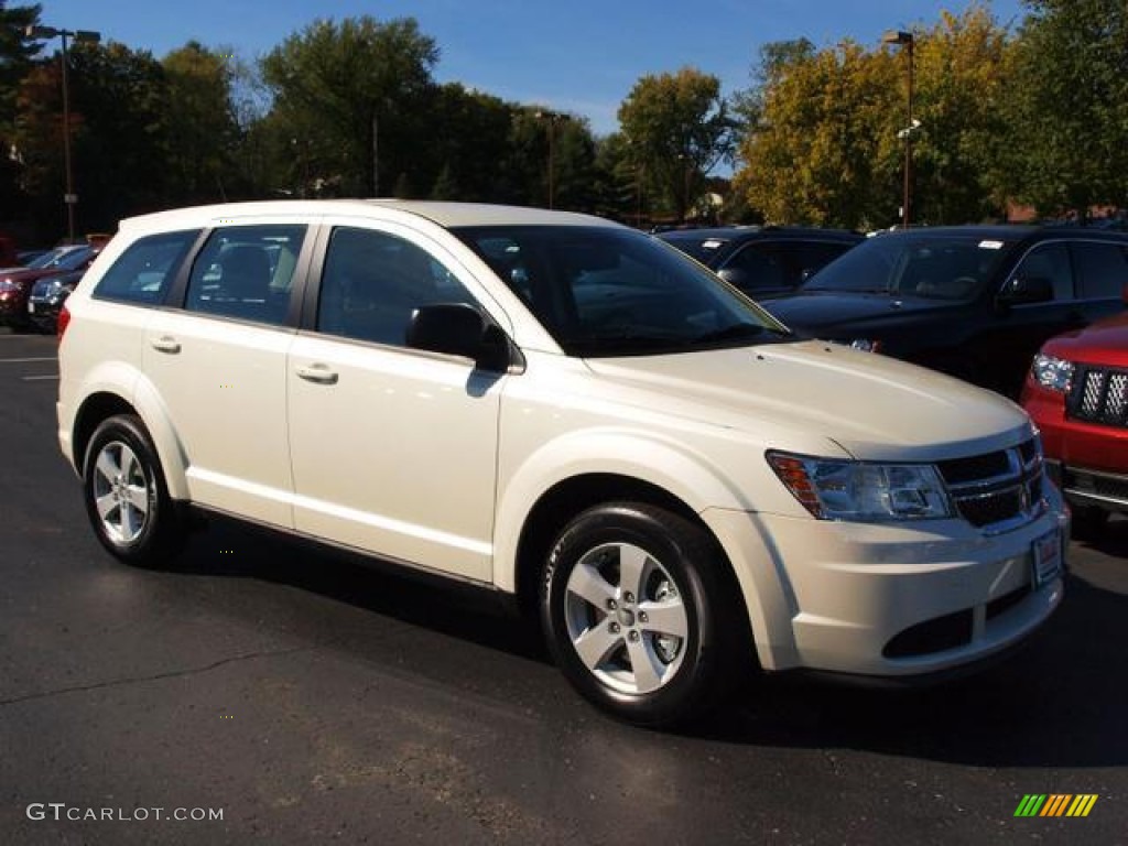 Pearl White Tri Coat 2013 Dodge Journey American Value Package Exterior Photo #72032013