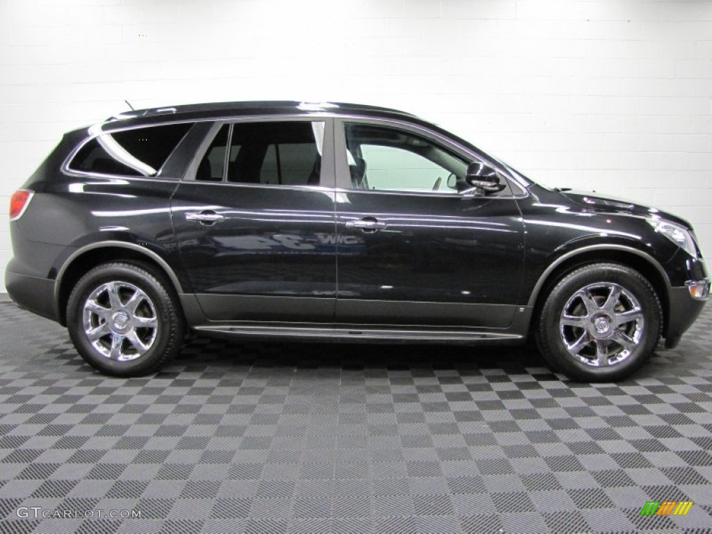 2009 Enclave CXL AWD - Carbon Black Metallic / Ebony Black/Ebony photo #8