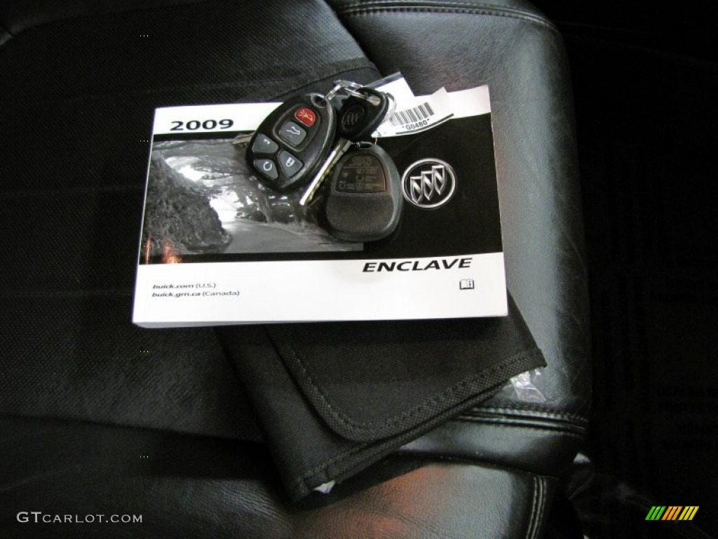 2009 Enclave CXL AWD - Carbon Black Metallic / Ebony Black/Ebony photo #48