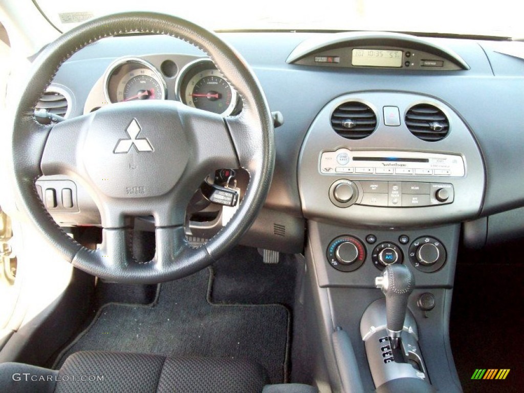 2008 Mitsubishi Eclipse GS Coupe Dark Charcoal Dashboard Photo #72033678