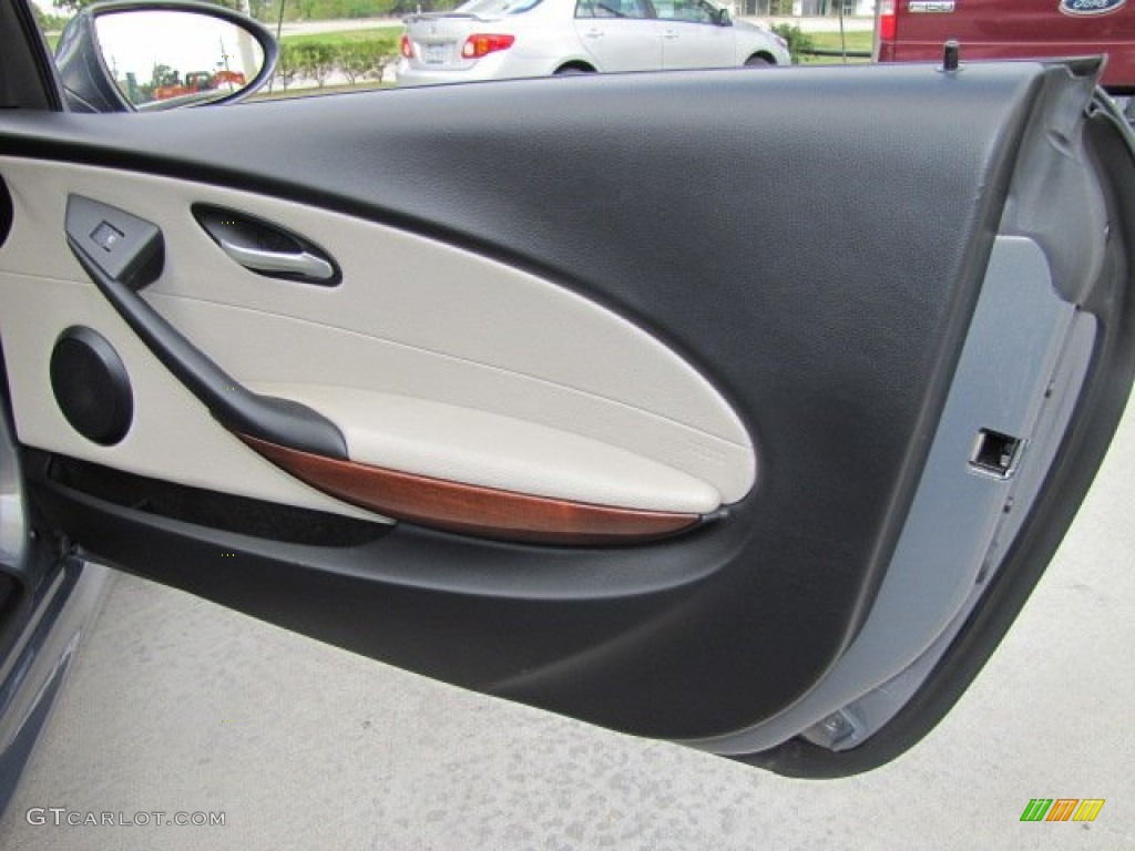 2007 BMW M6 Convertible Silverstone II Door Panel Photo #72034116