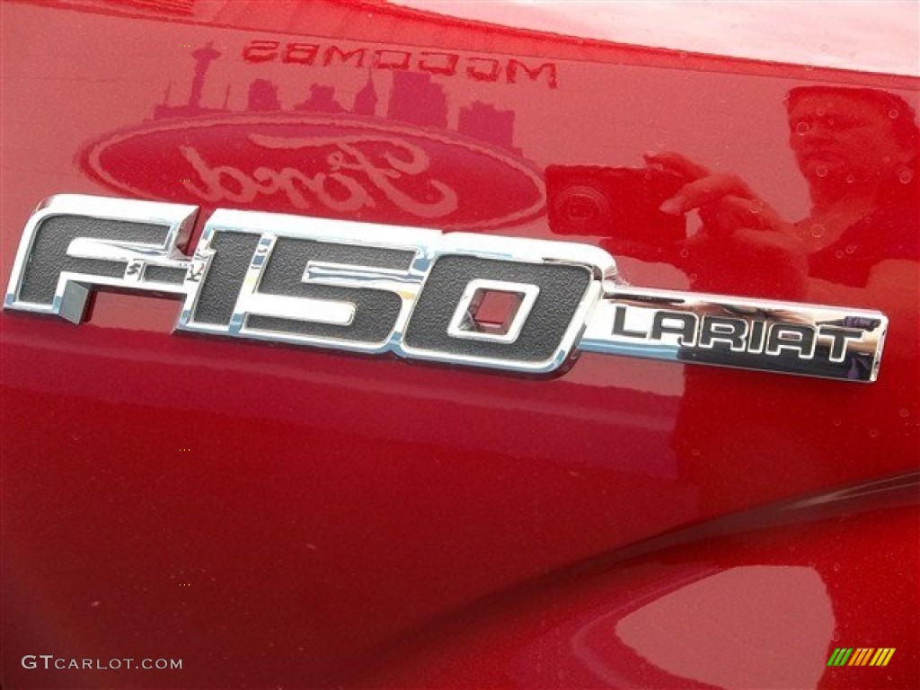 2013 F150 Lariat SuperCrew 4x4 - Ruby Red Metallic / Adobe photo #15