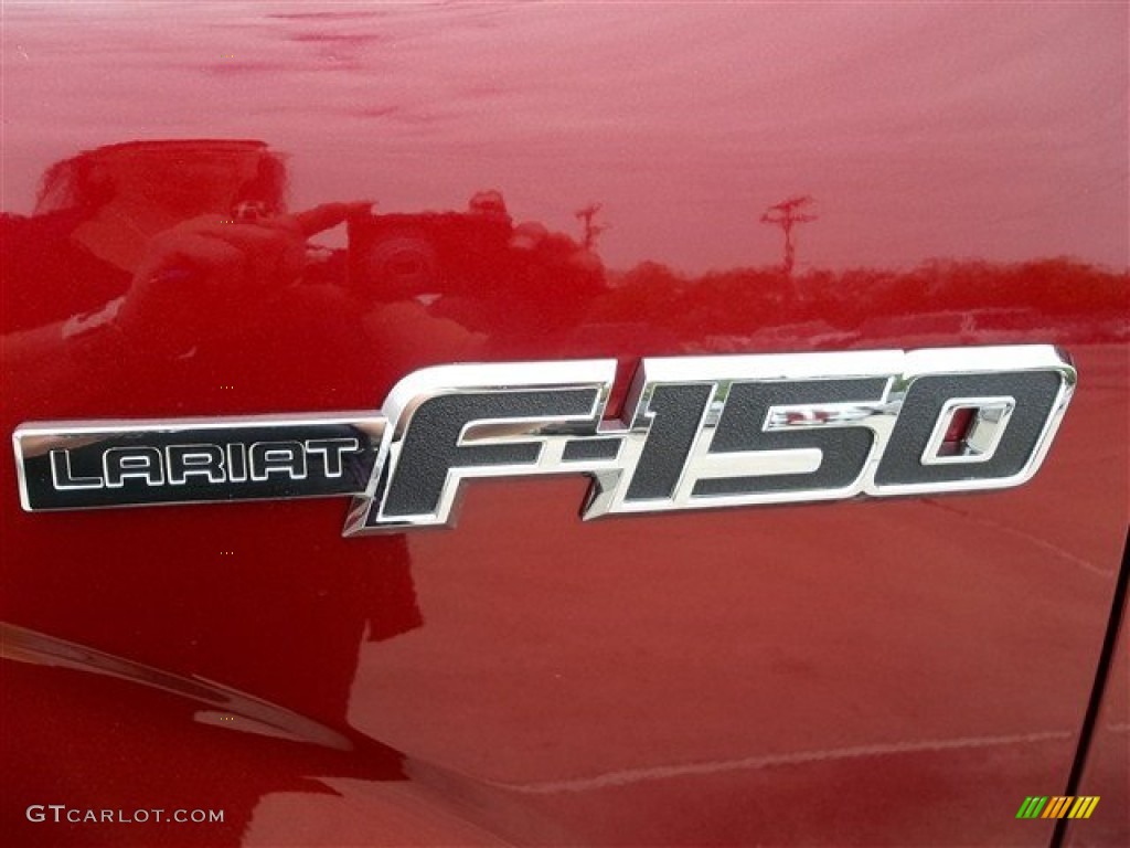 2013 F150 Lariat SuperCrew 4x4 - Ruby Red Metallic / Adobe photo #23