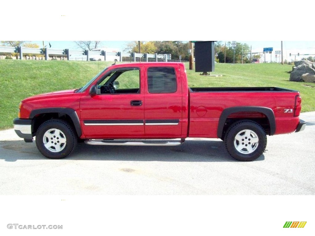 2005 Silverado 1500 Z71 Extended Cab 4x4 - Victory Red / Dark Charcoal photo #12