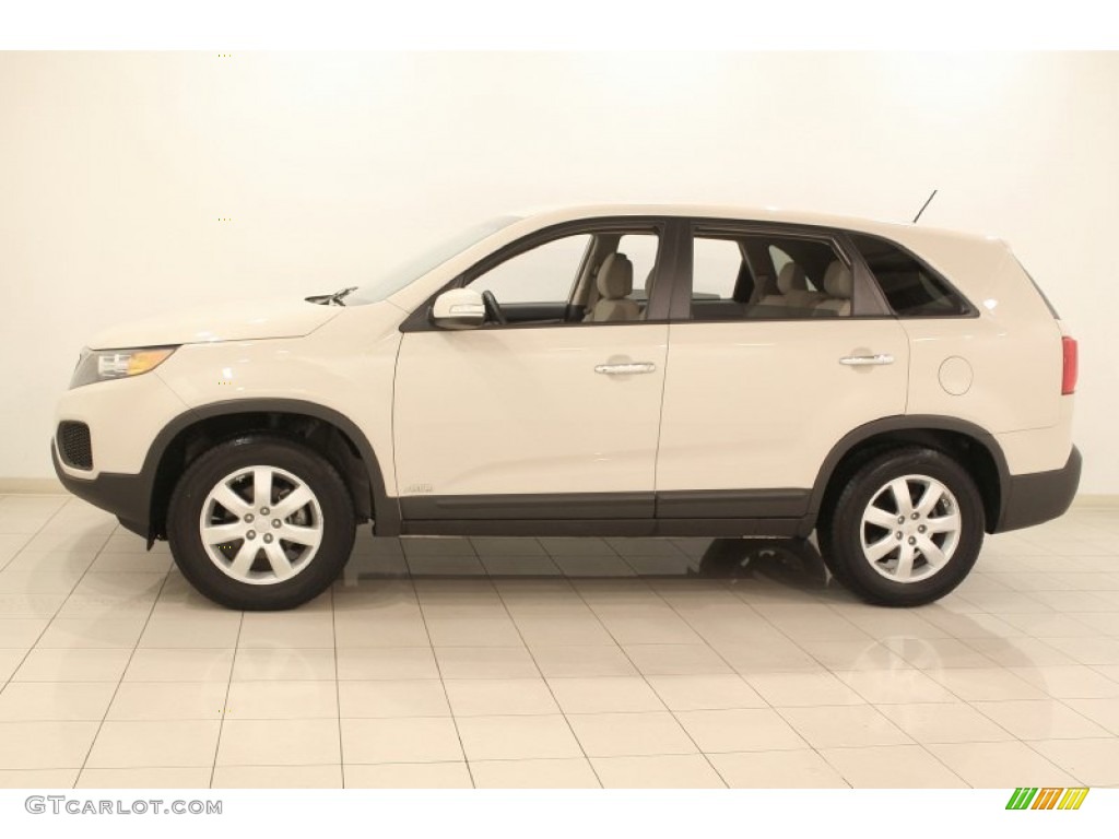 2011 Sorento LX AWD - White Sand Beige / Beige photo #4