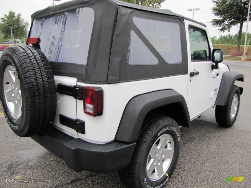 2012 Wrangler Sport S 4x4 - Bright White / Black photo #3