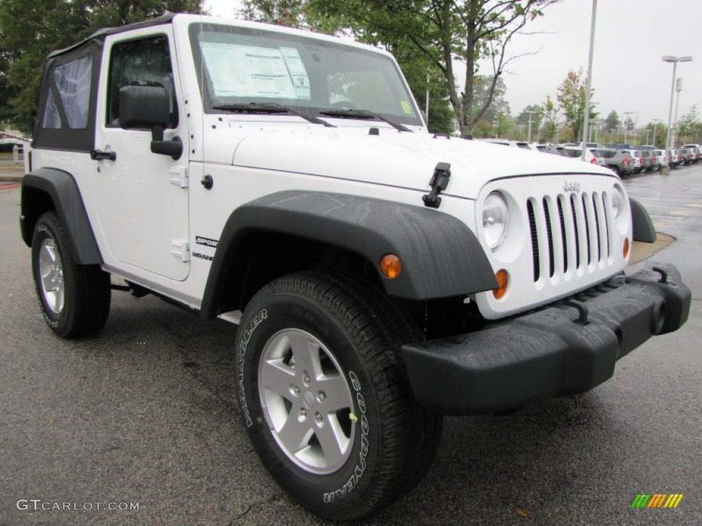 2012 Wrangler Sport S 4x4 - Bright White / Black photo #4