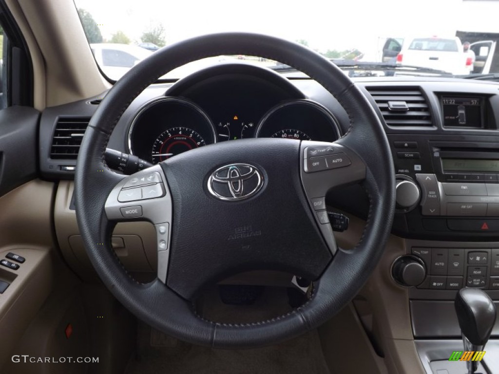 2009 Highlander Sport - Black / Sand Beige photo #9