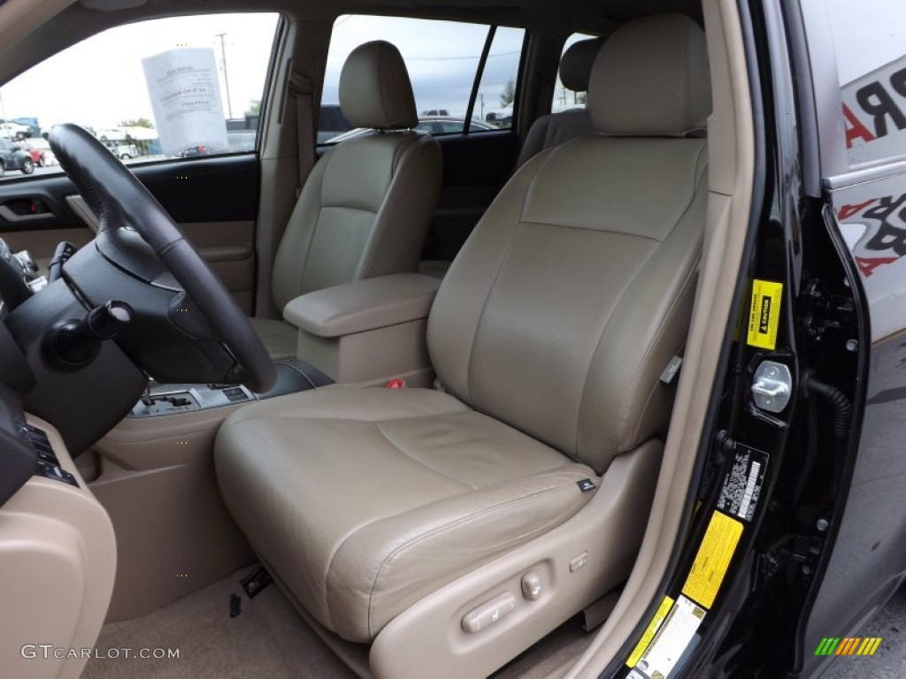 Sand Beige Interior 2009 Toyota Highlander Sport Photo #72041565